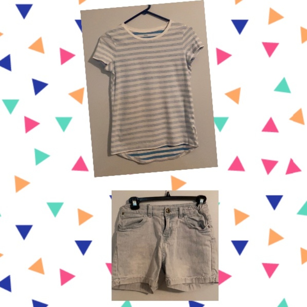 Girls shirt and shorts